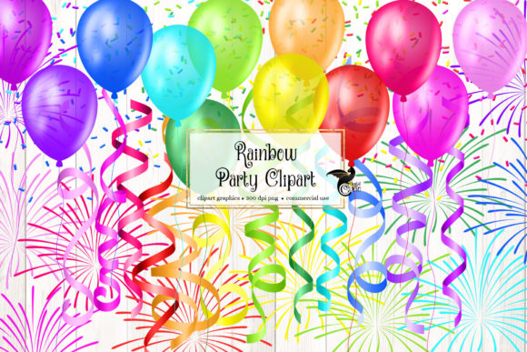 Download Rainbow Party Clipart - Party clipart Collection