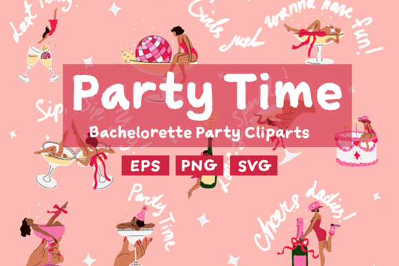 Download Party Time: Bachelorette Party Cliparts - Party clipart Collection