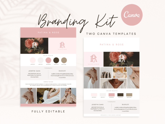 Download Canva Branding Kit Template Soft Pink - Pink Collection