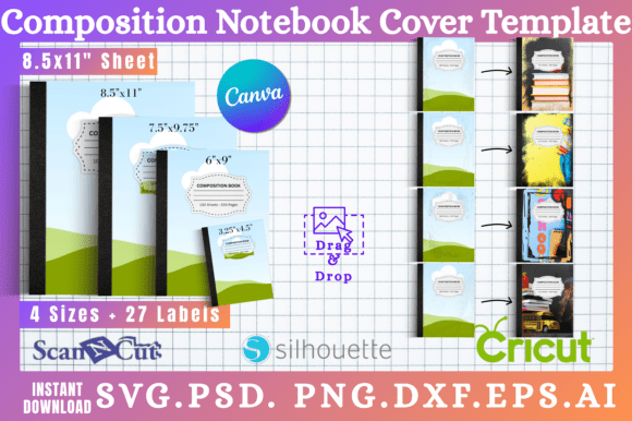 Download 15pc Composition Notebook Cover Template - Book cover Collection