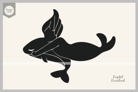 Download Dolphin and Mermaid SVG Vector, Clipart - Premium Resources